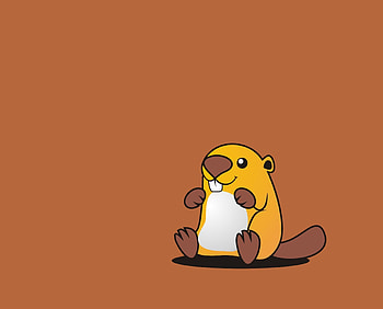 Art, Vector, Nice, Sweetheart, Beaver HD wallpaper