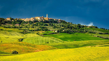 Pienza in Tuscany, Charming town, Historic beauty, Tuscan elegance HD wallpaper