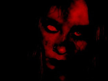 Dead in Red, eyeless, red, face, dead, rotting HD wallpaper