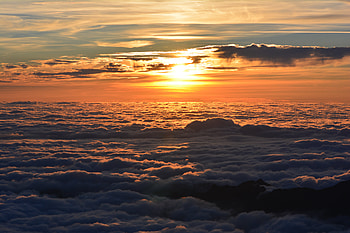 Sea Of Clouds Sunset, sea-of-clouds, clouds, sea, sunset, nature HD wallpaper
