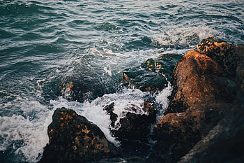 Nature, Sea, Rocks, Surf HD wallpaper