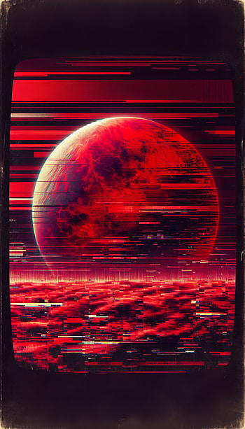 Crimson Nebula , space, planet, Abstract, Digital Art HD phone wallpaper