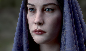Arwen and Liv Tyler, Lord of the Rings, Blue-eyed beauty, Women of Middle Earth HD wallpaper