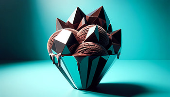 Chocolate Ice Cream - Artistic Dessert Background, ice cream, chocolate ice cream, chocolate, dessert, bowl HD wallpaper