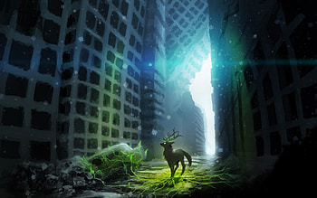 Unkonwn world, animal, fantasy, place, ray HD wallpaper