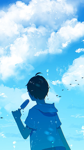 underwater, sky, Anime, Original, Sky Anime HD phone wallpaper